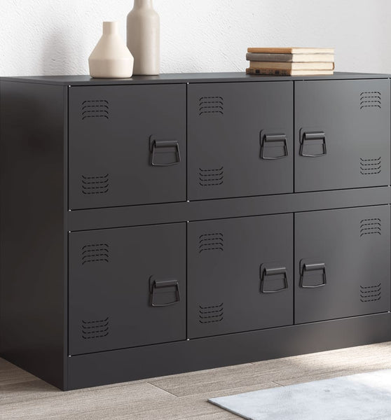 Sideboard Schwarz 99x39x73 cm Stahl