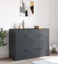 Sideboard Anthrazit 99x39x73 cm Stahl