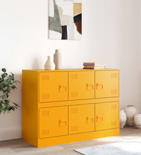 Sideboard Senfgelb 99x39x73 cm Stahl