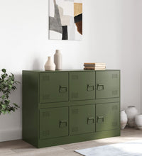 Sideboard Olivgrün 99x39x73 cm Stahl