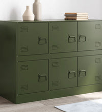 Sideboard Olivgrün 99x39x73 cm Stahl