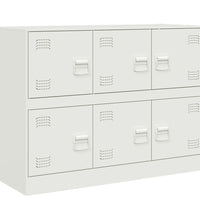 Sideboard Weiß 99x39x73 cm Stahl