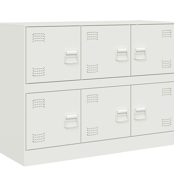 Sideboard Weiß 99x39x73 cm Stahl