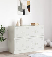 Sideboard Weiß 99x39x73 cm Stahl