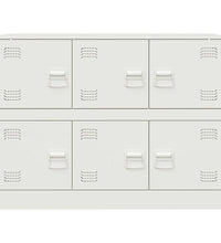 Sideboard Weiß 99x39x73 cm Stahl