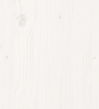 Massivholzbett Weiß 120x200 cm Kiefer