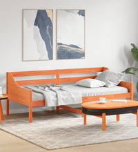 Tagesbett ohne Matratze Wachsbraun 80x200 cm Massivholz Kiefer