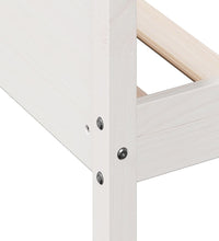 Tagesbett ohne Matratze Weiß 90x200 cm Massivholz Kiefer