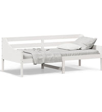 Tagesbett ohne Matratze Weiß 90x200 cm Massivholz Kiefer