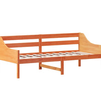 Tagesbett ohne Matratze Wachsbraun 90x200 cm Massivholz Kiefer