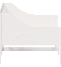 Tagesbett ohne Matratze Weiß 100x200 cm Massivholz Kiefer