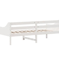 Tagesbett ohne Matratze Weiß 100x200 cm Massivholz Kiefer