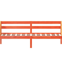 Tagesbett ohne Matratze Wachsbraun 100x200 cm Massivholz Kiefer