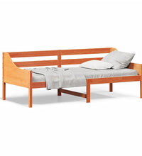 Tagesbett ohne Matratze Wachsbraun 100x200 cm Massivholz Kiefer