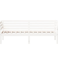 Tagesbett ohne Matratze Weiß 90x200 cm Massivholz Kiefer