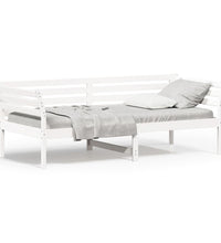 Tagesbett ohne Matratze Weiß 90x200 cm Massivholz Kiefer