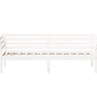 Tagesbett ohne Matratze Weiß 100x200 cm Massivholz Kiefer