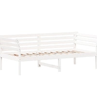 Tagesbett ohne Matratze Weiß 75x190 cm Massivholz Kiefer
