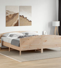 Massivholzbett ohne Matratze 200x200 cm Kiefer