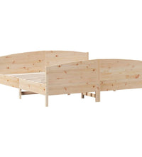 Massivholzbett ohne Matratze 200x200 cm Kiefer