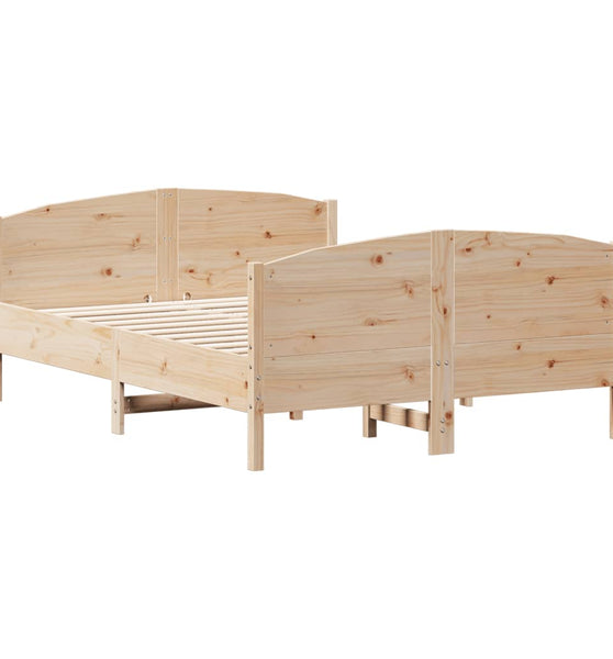 Massivholzbett ohne Matratze 140x190 cm Kiefernholz