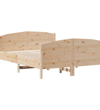 Massivholzbett ohne Matratze 140x190 cm Kiefernholz