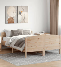 Massivholzbett ohne Matratze 135x190 cm Kiefernholz