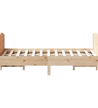 Massivholzbett ohne Matratze 135x190 cm Kiefernholz