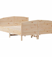 Massivholzbett ohne Matratze 135x190 cm Kiefernholz