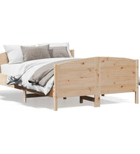 Massivholzbett ohne Matratze 135x190 cm Kiefernholz
