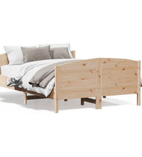 Massivholzbett ohne Matratze 120x190 cm Kiefernholz