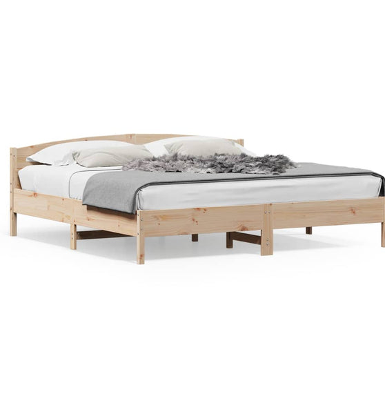 Massivholzbett ohne Matratze 200x200 cm Kiefer