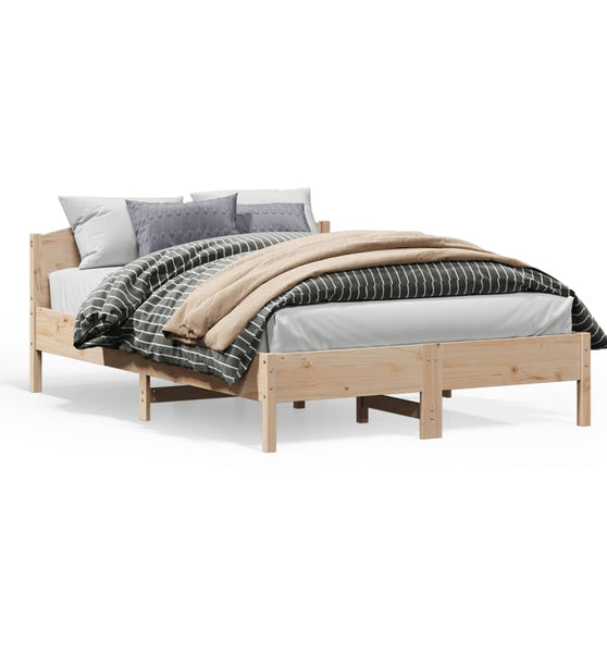 Massivholzbett ohne Matratze 160x200 cm Kiefernholz