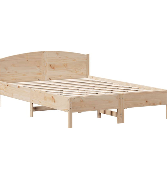 Massivholzbett ohne Matratze 150x200 cm Kiefernholz