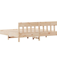 Massivholzbett ohne Matratze 200x200 cm Kiefer