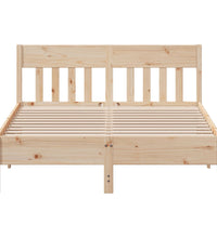 Massivholzbett ohne Matratze 160x200 cm Kiefernholz