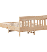 Massivholzbett ohne Matratze 160x200 cm Kiefernholz