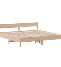 Massivholzbett ohne Matratze 200x200 cm Kiefer