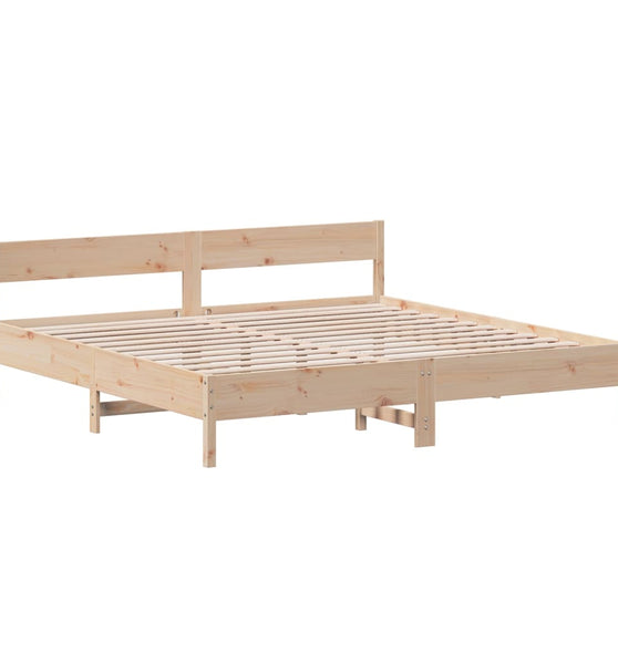 Massivholzbett ohne Matratze 200x200 cm Kiefer