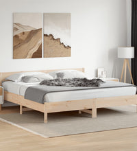 Massivholzbett ohne Matratze 200x200 cm Kiefer