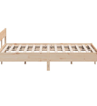 Massivholzbett ohne Matratze 200x200 cm Kiefer