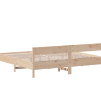 Massivholzbett ohne Matratze 200x200 cm Kiefer