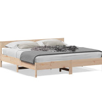 Massivholzbett ohne Matratze 200x200 cm Kiefer