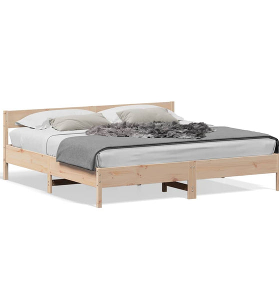 Massivholzbett ohne Matratze 200x200 cm Kiefer