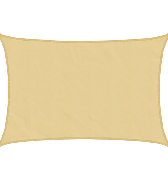 Sonnensegel Sandfarbe 3,5x2,5 m 100% Polyester Oxford