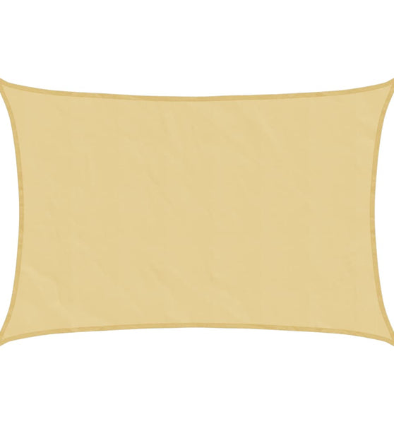 Sonnensegel Sandfarbe 5x3,5 m 100% Polyester Oxford