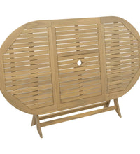 Gartentisch Klappbar 160x85x75 cm Massivholz Akazie