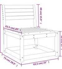 Gartensofa Massivholz Kiefer