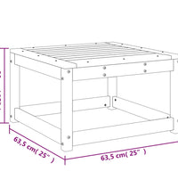 Gartenhocker Massivholz Douglasie