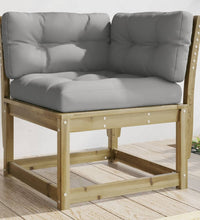 Garten-Ecksofa mit Kissen 73x73x78 cm Kiefernholz Imprägniert